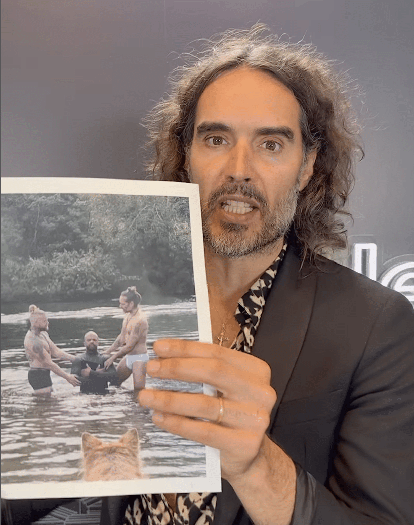 UPDATE: Russell Brand defends performing baptism in underwear says what he wears doesn’t matter to God